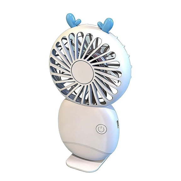 Portable Mini Fan with Detachable Base for Handheld and Desktop Use, Quiet Personal Cooling Fan with Long-Lasting Battery