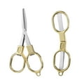 thumbnail image 1 of Portable Mini Folding Stainless Steel Scissors – Travel-Ready Compact Pocket Scissors with Key Ring, Versatile for Crafts, Grooming, and Everyday Use, 1 of 5
