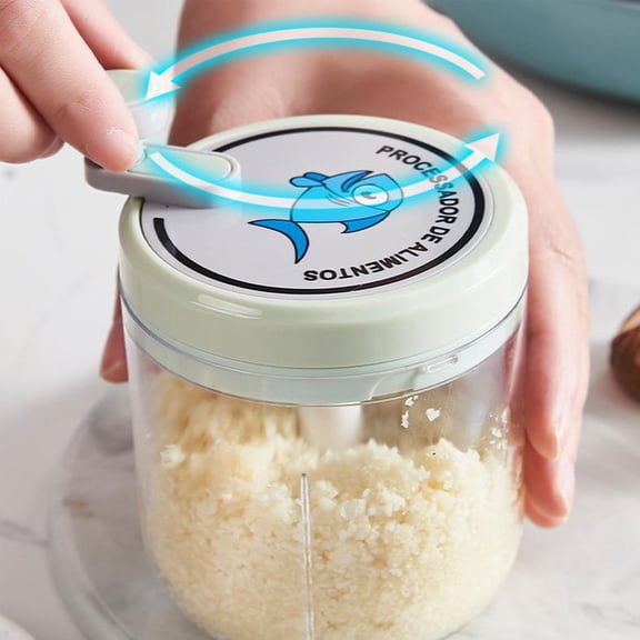 Portable Mini Food Processor Wireless Crusher Vegetable Masher for Ice Cubes Spices Garlic 600ml Battery Powered Kitchen