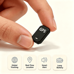 Portable Mini GPS Tracking Device, No Installation Required Real-Time Locator with Speed Monitoring, Anti-Lost for Personal & Vehicle Use