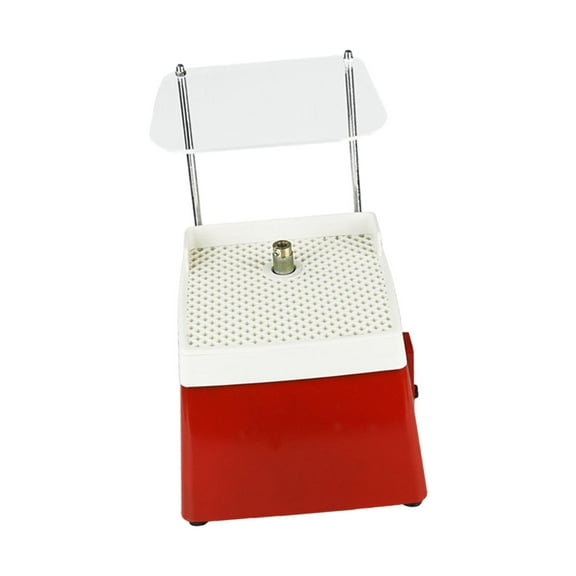 Portable Mini Glass Grinder 110V Stained Grinder Machine for Ceramic Shell Craft DIY, Free 5/8'' Grinder Bits Included, Red