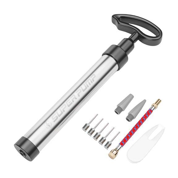 Portable Mini Hand Air Pump for Soccer Balls and Basketballs, Manual Inflator with Extension Tube, Compact Athletic Ball Pump for Field Equipment