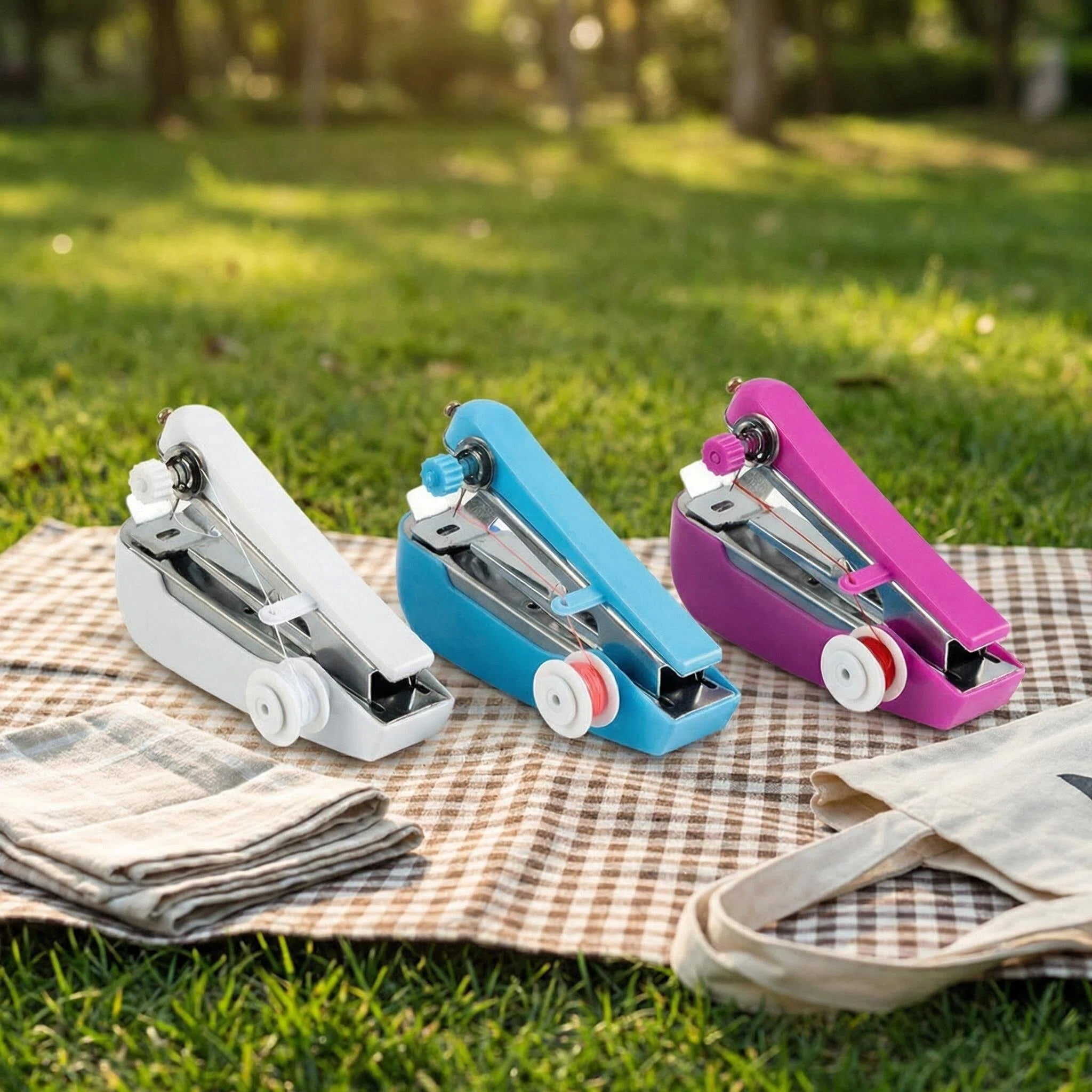 Portable Mini Handheld Sewing Machine Lightweight Easy-to-use for Clothing