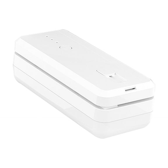 Portable Mini Heat Sealer Mini Bag Sealer Heat Sealer Handheld Sealer Bag for Chip Bags Plastic Bags Food Storage,White