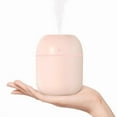 thumbnail image 1 of Portable Mini Humidifier, 220ml Small Cool Mist Humidifier with USB Power and Night Light for Bedroom, Office, and Travel, 1 of 7
