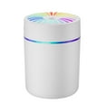 thumbnail image 1 of Portable Mini Humidifier - Rechargeable Small Desk Cold Mist Air Humidifier with Adjustable Colorful Atmosphere Light for Car, Bedroom & Office (White), 1 of 6