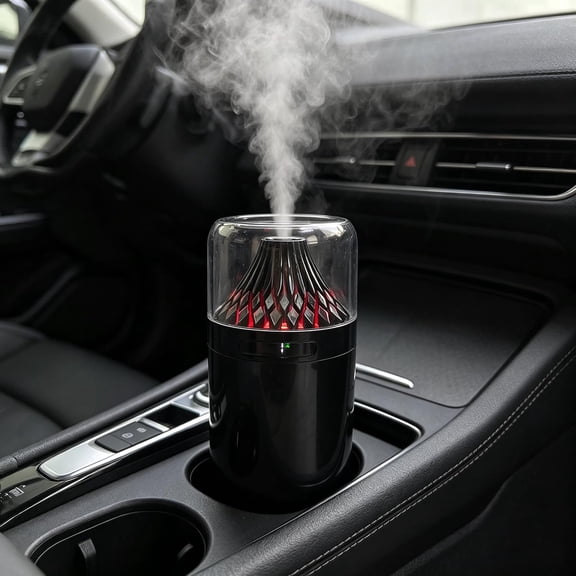 Portable Mini Humidifier, Small Cool Mist, Personal Desktop Humidifier for Baby Bedroom Travel Office Home, Black