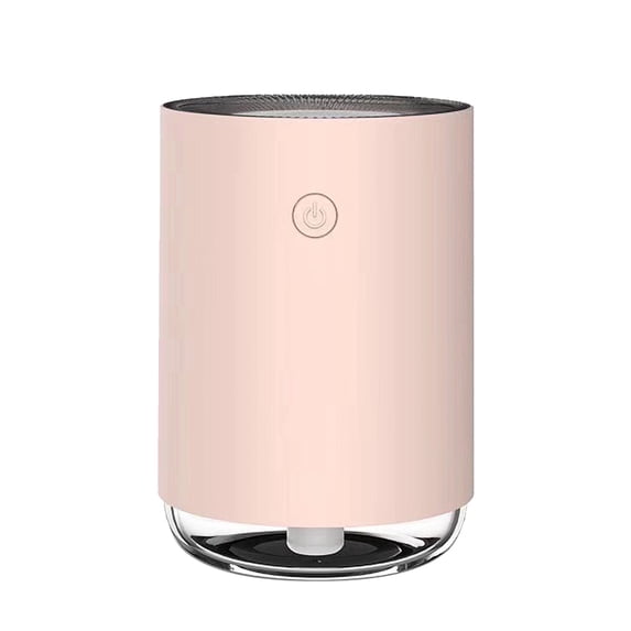 Portable Mini Humidifier, Small Cool Mist Plant Humidifiers, Rechargeable Personal Desktop Humidifier for Bedroom, Office, Nursery, Travel with Night Light,Auto Shut-Off(220ml,White)