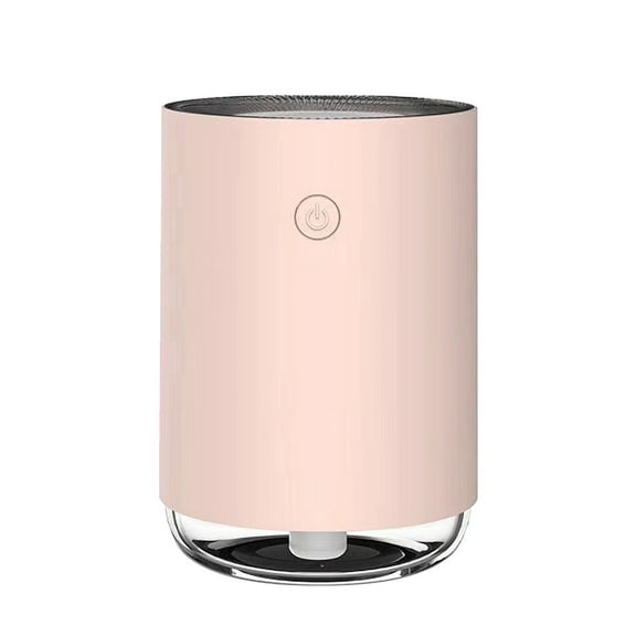 Portable Mini Humidifier, Small Cool Mist Plant Humidifiers, Rechargeable Personal Desktop Humidifier for Bedroom, Office, Nursery, Travel with Night Light,Auto Shut-Off(220ml,White)