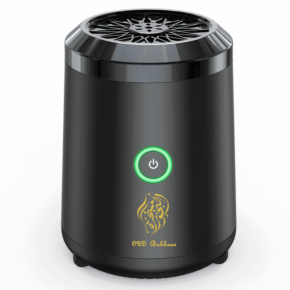 Telawah Portable Mini Incense Burner Bakhoor Rechargeable USB Aroma DiffuserBlack