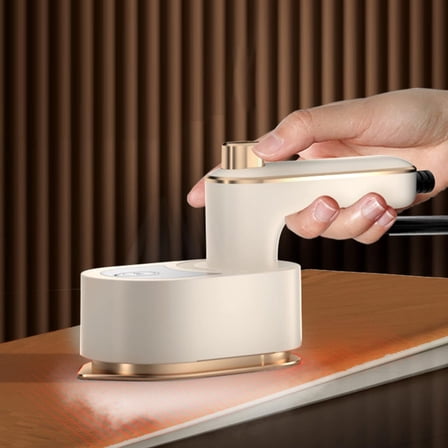 Portable Mini Ironing Machine, Machine Household Small Ironing, 2 in 1 Handheld Travel Steam Iron for Clothes, 10s Fast Heat Up Support Dry and Wet Iron in, Mini Steam Iron for Home and Travel