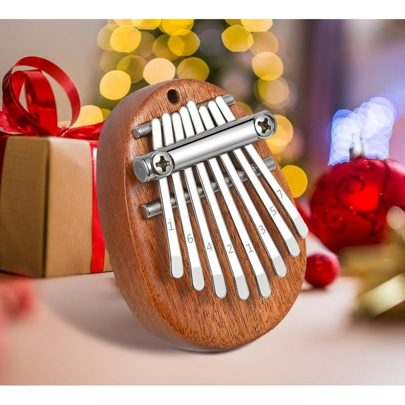 Portable Mini Kalimba 8 Key Thumb Piano Exquisite Finger Piano for Beginner Kids Adult