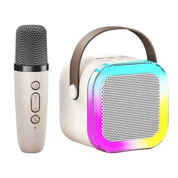 Portable Mini Karaoke Machine with Integrated Microphone Sound System for Children Birthday Holiday Giving