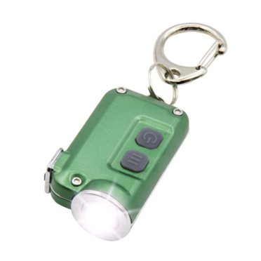 1PC Rechargeable Mini Keychain Flashlight With 10 Modes And Magnetic Base - Ideal For Camping And Outdoor Activities