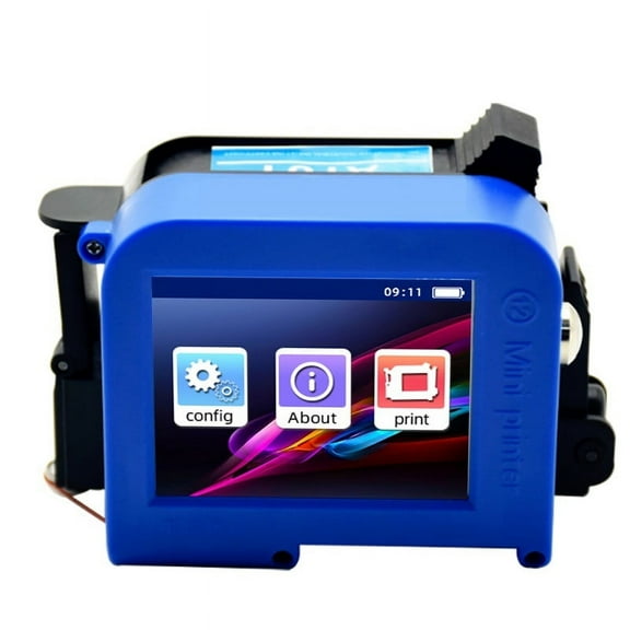 Portable Mini Label Printer 12.7mm Handheld Batch Number QR Code Packaging Bag Printing Encoder ,Complete Kit