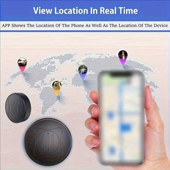 Portable Mini Locator, Real-Time Tracking, Low Power Compact Black Box Device Finder for Pedestrians & Equipment Navigation, SIM Card Not Included