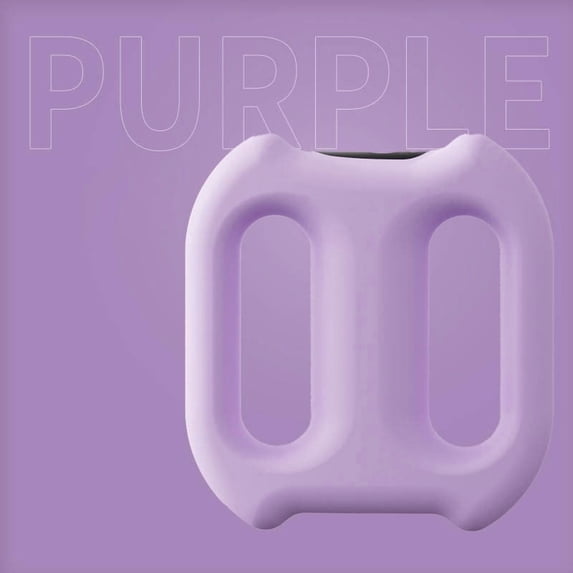 Portable Mini Massage Fascia Ring - Rechargeable Double Ring Muscle Massager for Yoga, Workout, Muscle Relief - Purple