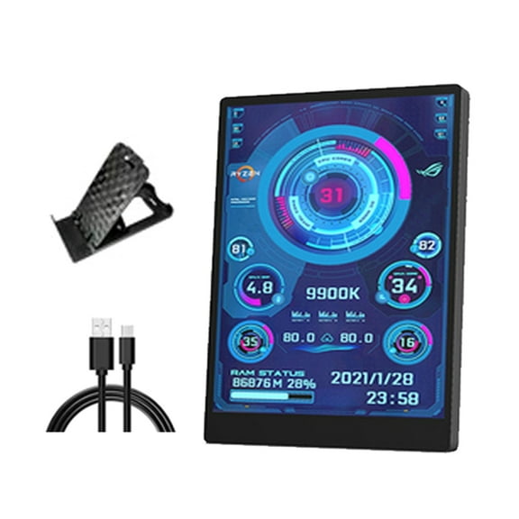 Portable Mini Monitor with Type C Port For Double Screen Display Setups