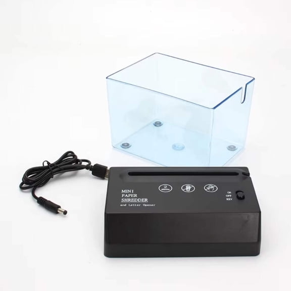 Portable Mini Paper Shredder Electric USB Battery Operated Compact Shredder for Documents
