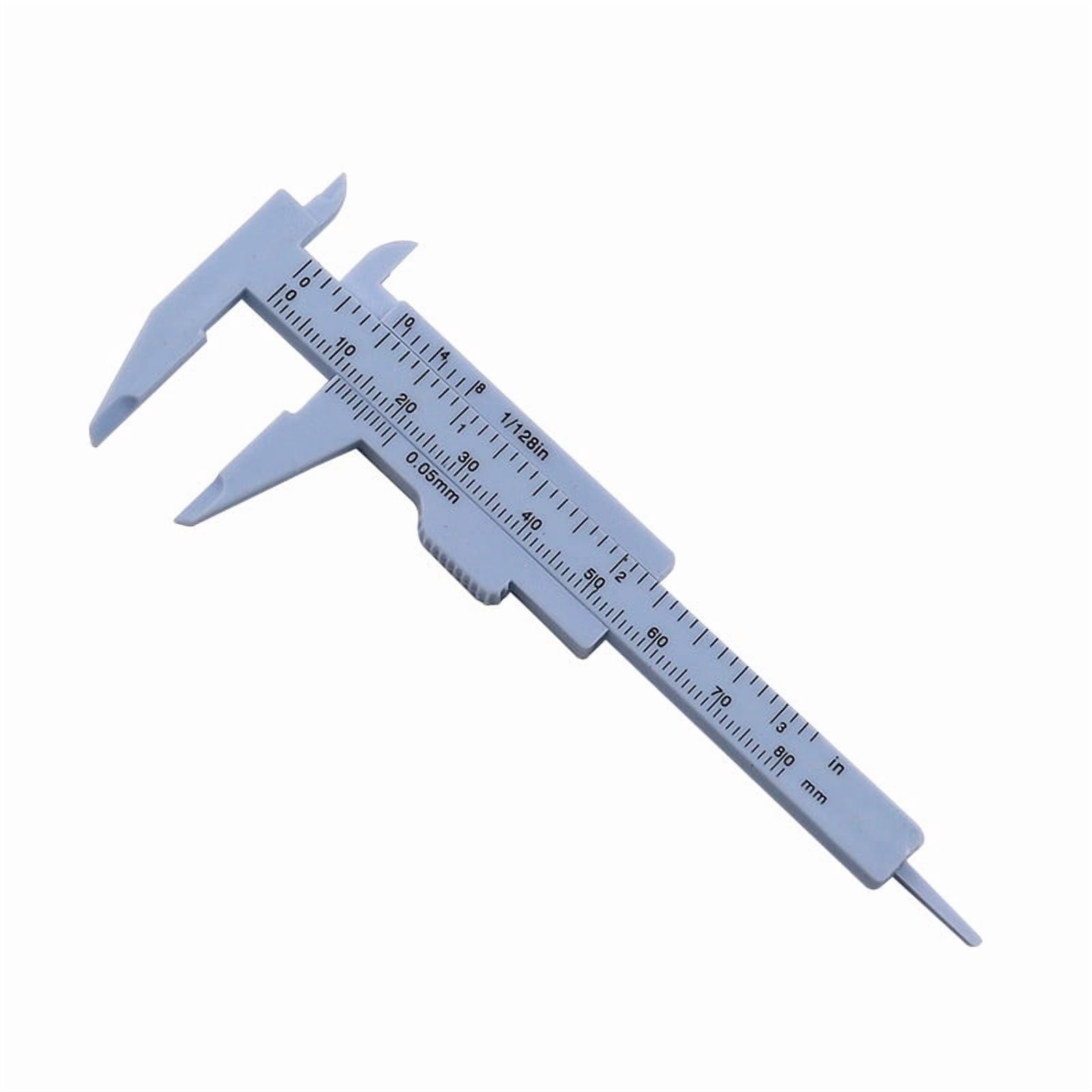 Portable Mini Plastic Sliding Vernier Caliper 0-80mm Double Scale Gauge Student Ruler Measure Tool Small Objects Creative Gifts