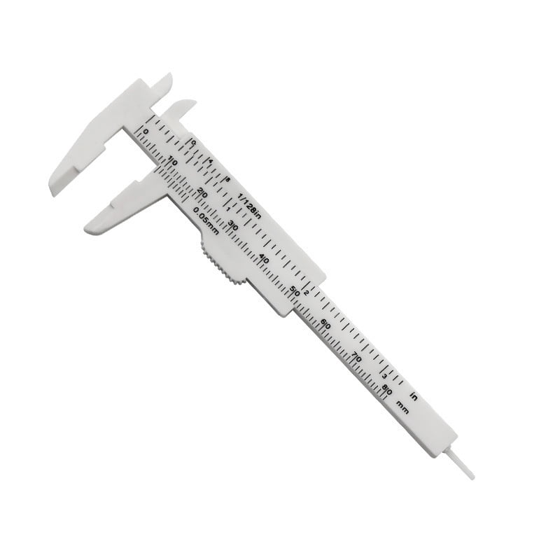 Portable Mini Plastic Sliding Vernier Caliper 0-80mm Double Scale Gauge Student Ruler Measure Tool Small Objects Creative Gifts