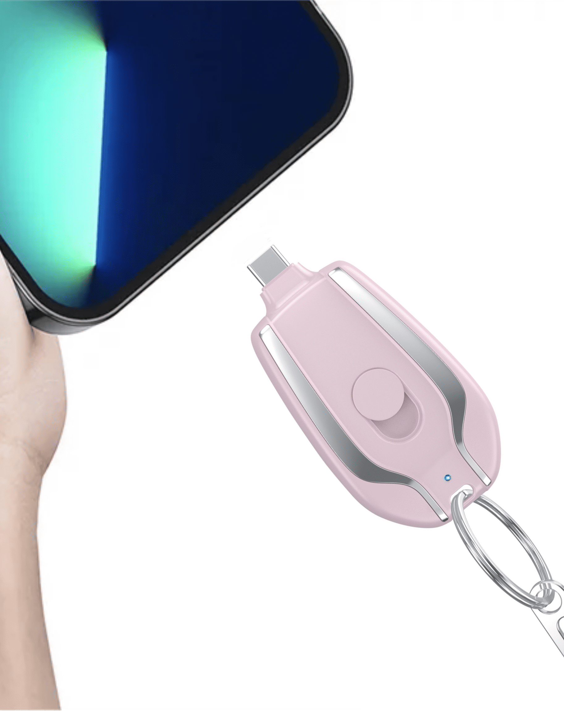 Portable Mini Power Bank,Portable Emergency, Keychain Phone Charger
