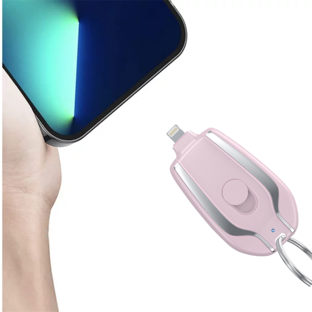 Portable Mini Power Bank,Portable Emergency, Keychain Phone Charger