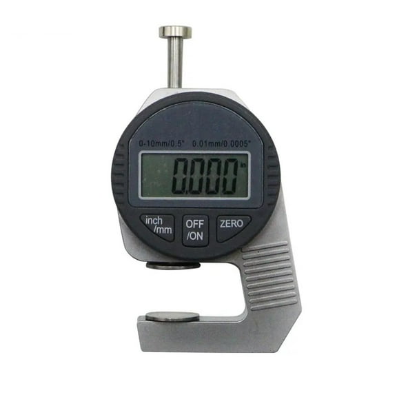 Portable Mini Precise Digital Thickness Gauge Meter Tester Micrometer Thickness Big Head 0 - 12.7 Mm