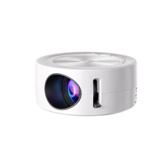 Portable Mini Projector, Compact 240P Native Supports 1080P HD for Office Presentation, Outdoor Camping Travel, USB & Audio Interface