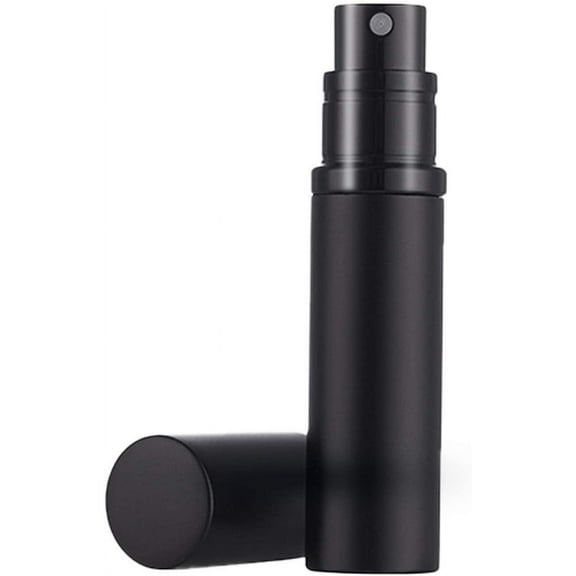 Portable Mini Refillable Perfume Atomizer Bottle Empty Pocket Size Cologne Sprayer for Travel 5ml (P-Black)