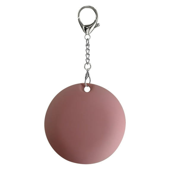 Portable Mini Round Touch LED Keychain Light for Backpacks, Bright Clip-On Illumination, Easy-Access Lighting Solution