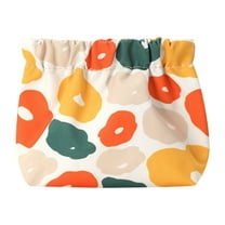 Portable Mini Self Closing Cosmetic Bag Organizer For Makeup Accessories Jewelry And Headphones