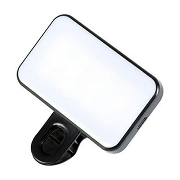 Portable Mini Selfie Fill Light,Rechargeable 3 Modes Adjustable Brightness Clip On LED Selfie Light for Mobile Phones Camera Laptop Photo Make-up