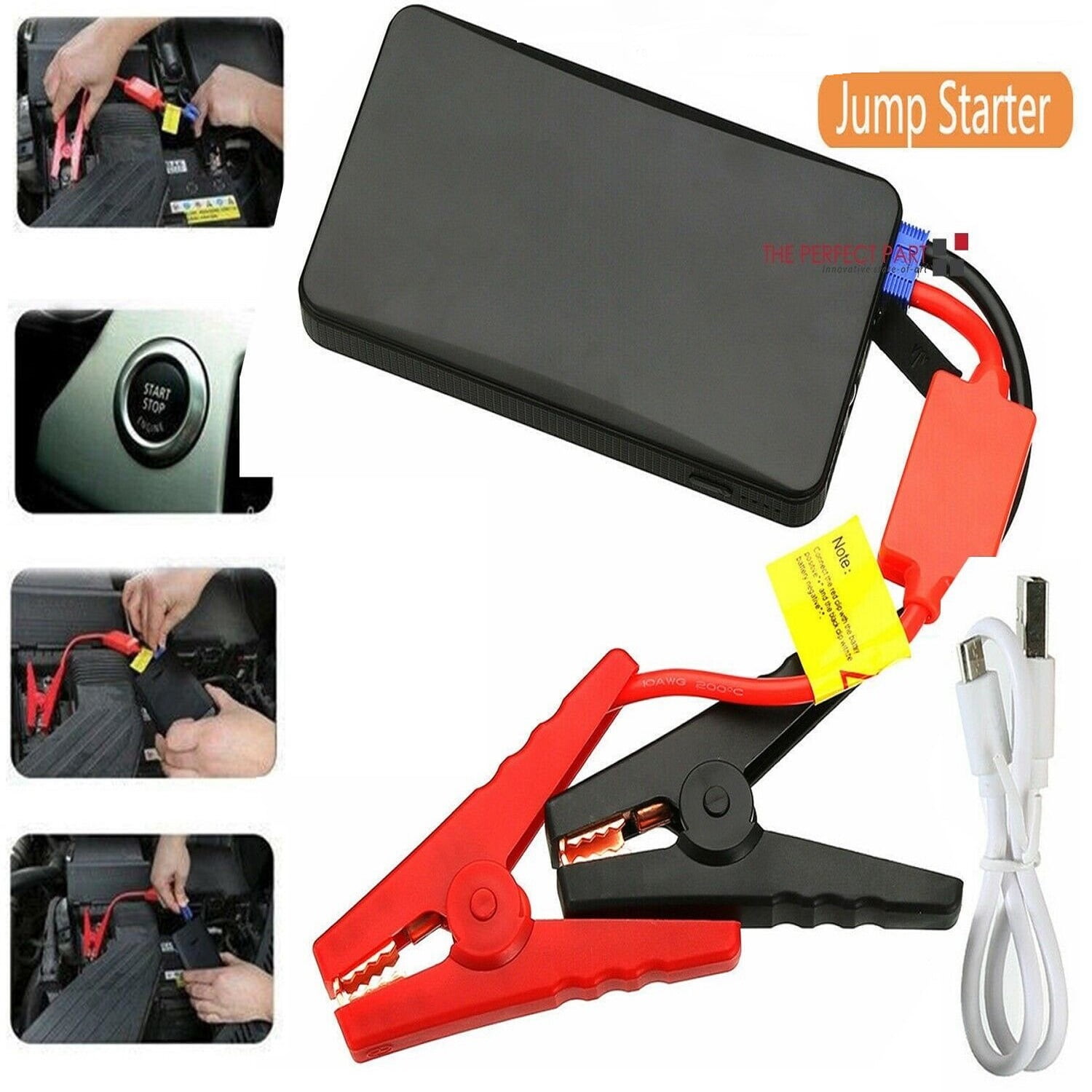 Portable 20000mAh Car Jump Starter Multi Function USB Charger Battery Power Bank with Cables Walmart