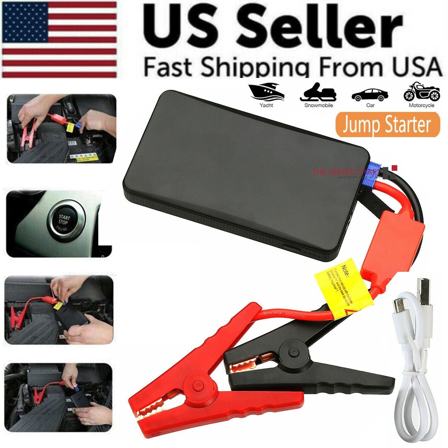 The Perfect Part 20000mAh Portable Mini Car Jump Starter & Battery