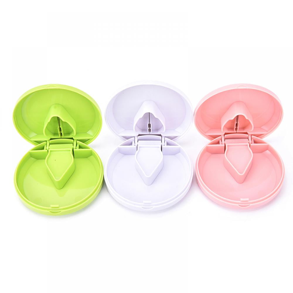 Portable Mini Small Pill Cutter Splitter Divided Storage Case Medicine