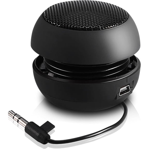 Portable Mini Speaker USB Wired Small Speakers with 3.5mm Aux Input Jack, Travel for Laptop Computer MP3 Player Mobile Phone, MP3, PC -
