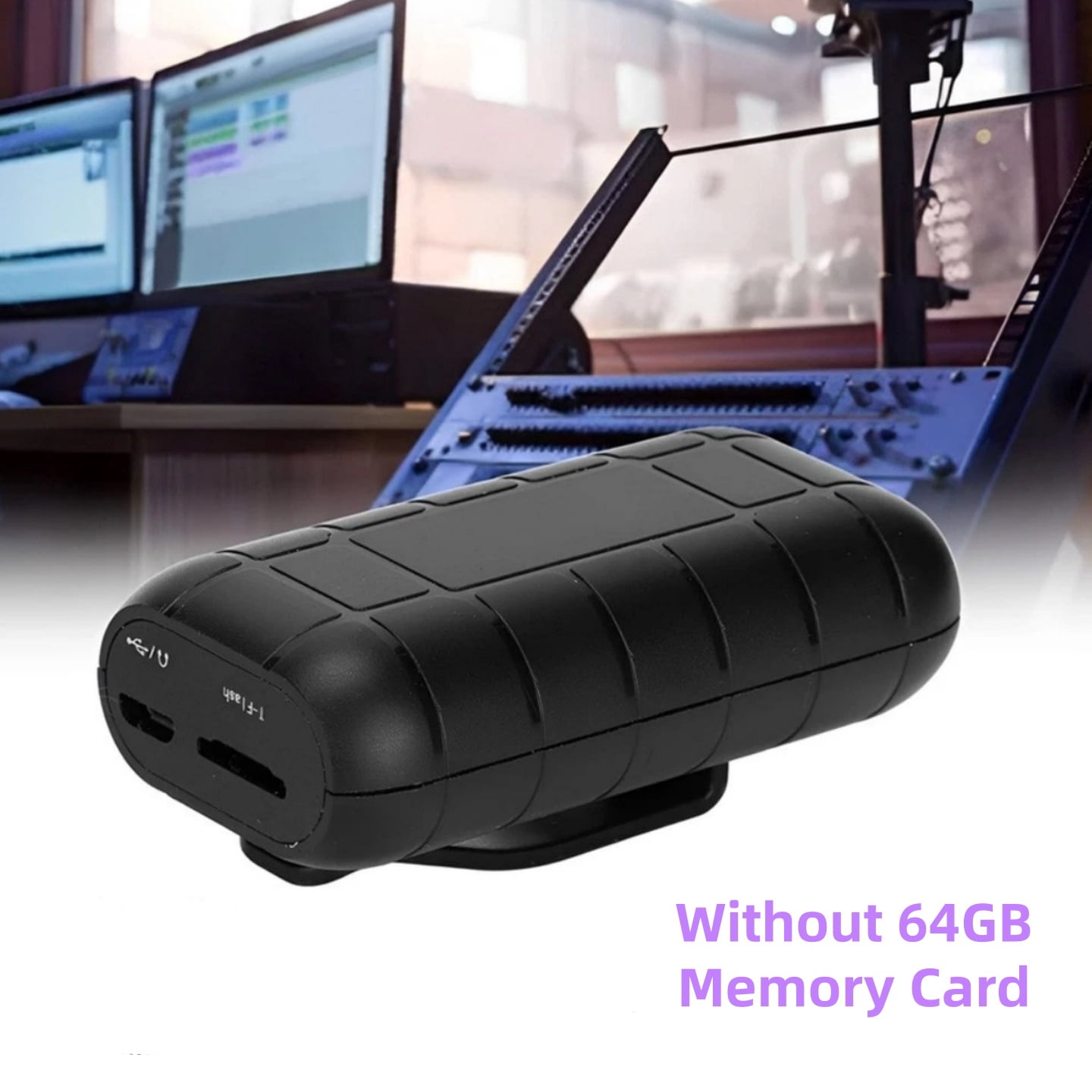 Portable Mini Spy Voice Activated Recorder Digital Audio MP3 Player With Clip Without Memory Card
