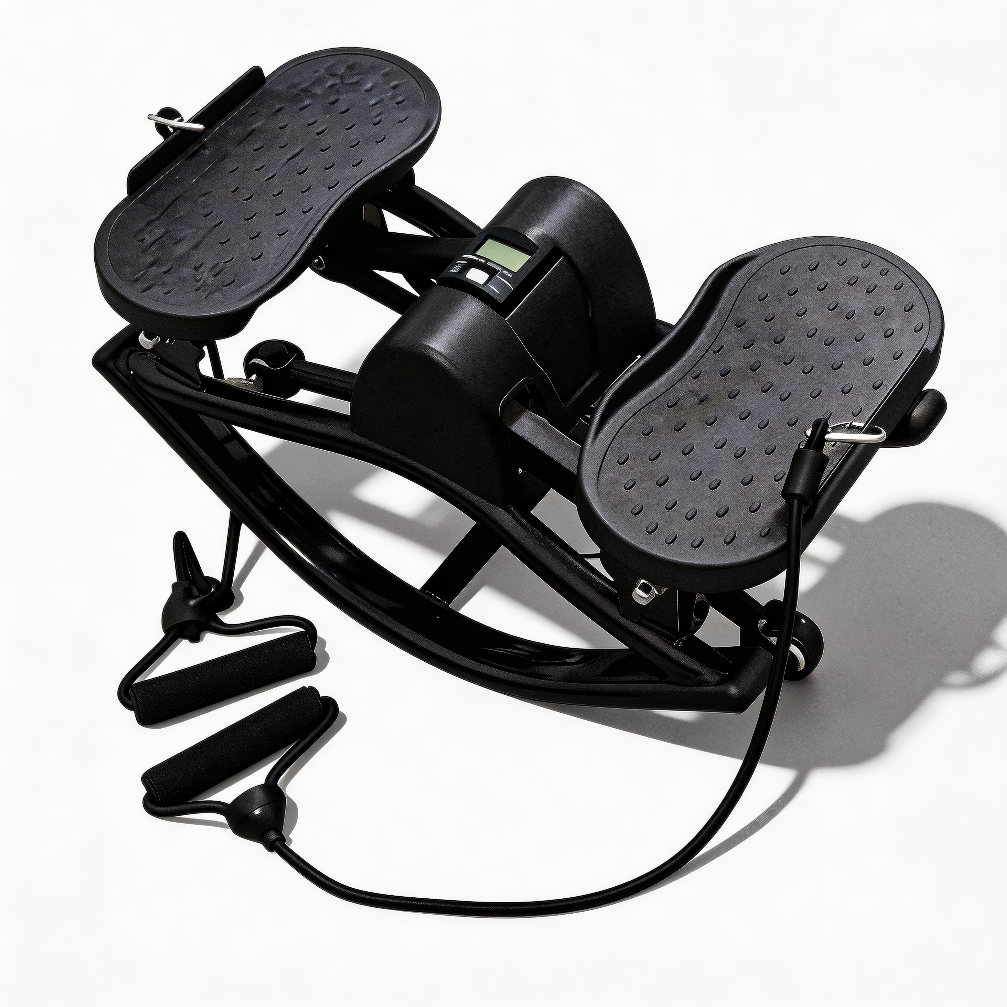 Portable Mini Stair Stepper for Home Workout, Low-Impact Elliptical Step Machine with Quiet Hydraulic System, Non-Slip Pedals, Digital Monitor & Compact Design for Full Body Exercise
