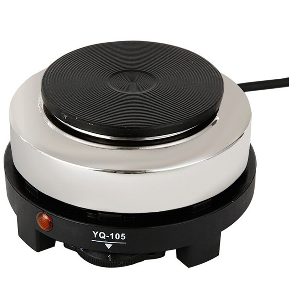Portable Mini Stove, 500W Small Electric Hot Plate, Hot Burner Cooktop Electric Hot Plate, Electric Camping Stove Low Watt, Single Burner, for Milk Water Coffee Heating