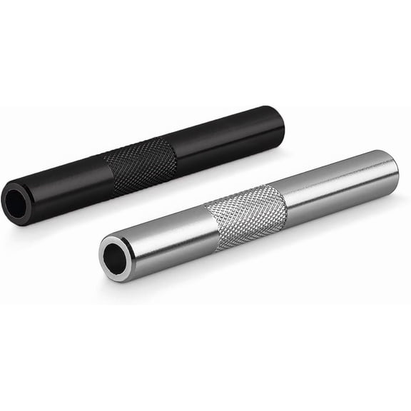 Portable Mini Straw Dispenser - Reusable Small Metal Straw Tube Drinking Set for Kitchen Outdoor Camping Travel Silver 2.24