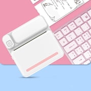Portable Mini Thermal Printer, Bluetooth Pocket Printer for Stickers and Notes, Inkless Printing Device with Paper Roll, Rechargeable Handheld Printer for Label Making, Barcode & Templates