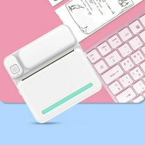 Portable Mini Thermal Printer, Wireless Bluetooth Printer, Inkless Label and Photo Printer with Rechargeable Battery, Compact Multicolor Design for On-The-Go Printing