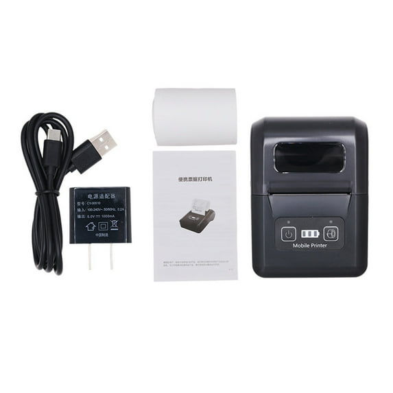 Portable Mini Thermal Printer - Wireless Bluetooth Printing for Receipts, Labels, and DIY Projects - Compact Sticker Maker for Home and Travel