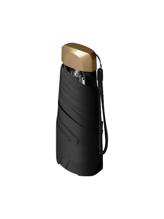 Portable Mini Travel Umbrella Windproof Compact Lightweight Folding Rubber Fiber Steel Cloth for Kids Adults Outdoor Sun Rain Beach