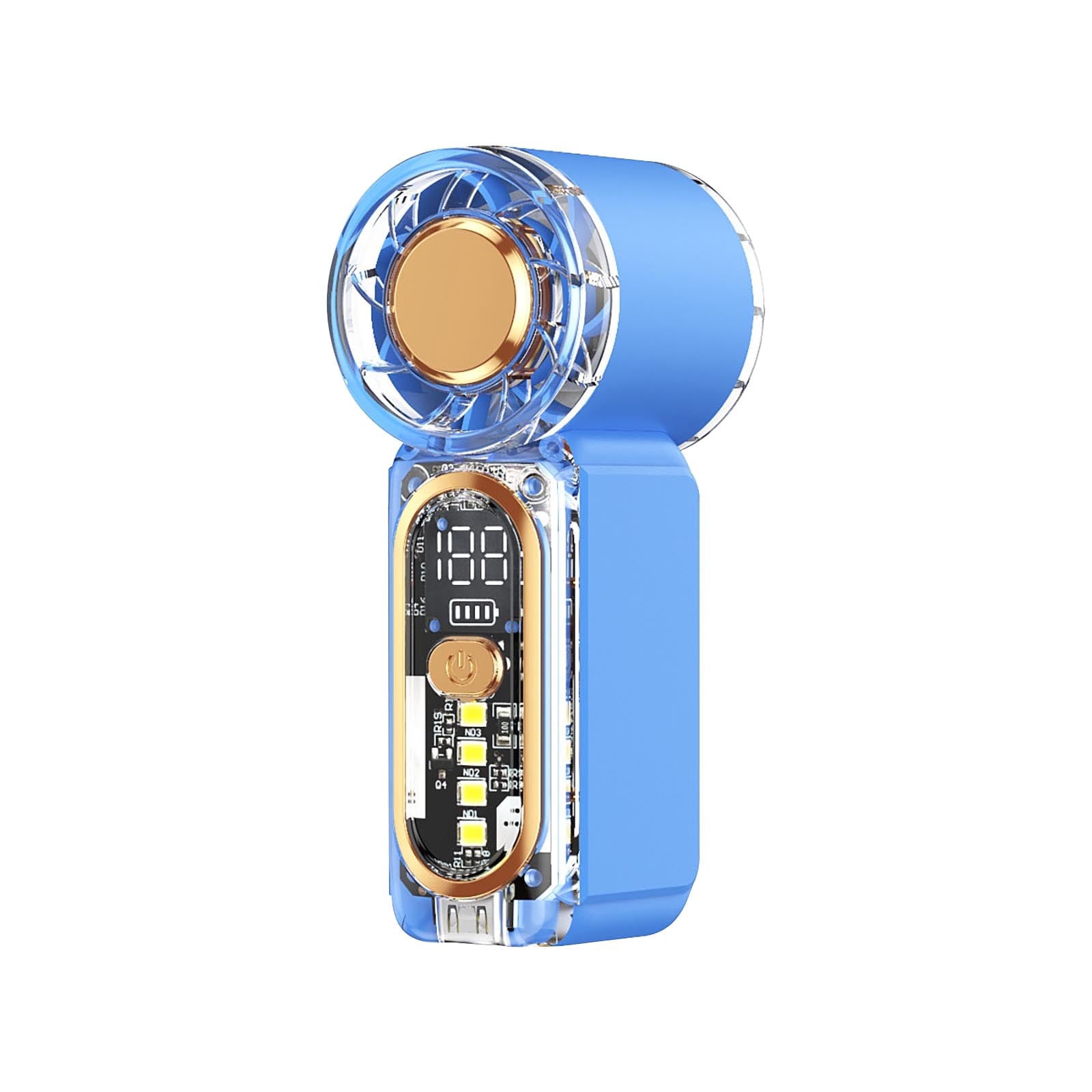 Portable Mini Turbo Fan, High Speed Handheld Fans with Power Display ...