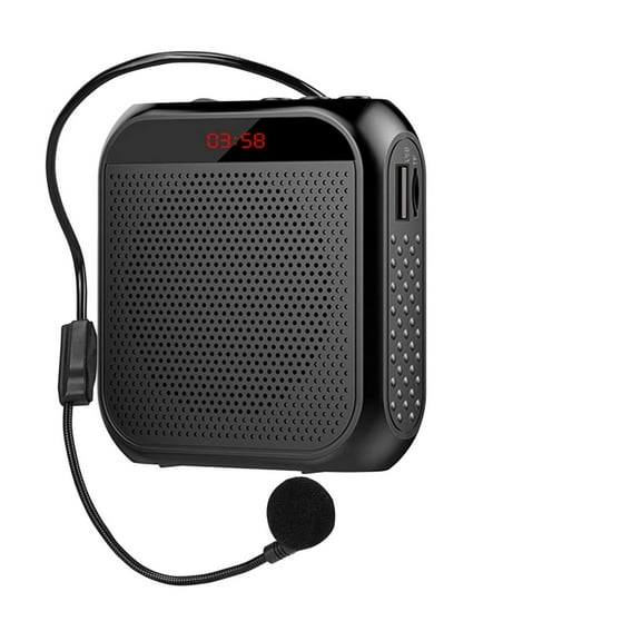 Portable Mini Voice Amplifier 5W 2400mAh Multifunctional Personal Voice Speaker With Microphone Display For Speech Meeting ,High Sound