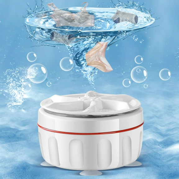 Portable Mini Washer Under $5! Yrmaups Portable Washing Machine, Mini Turbo Ultrasonic Washer, USB Powered, Travel Laundry Helper, Suitable for Home Travel RV, Compact Dishwasher