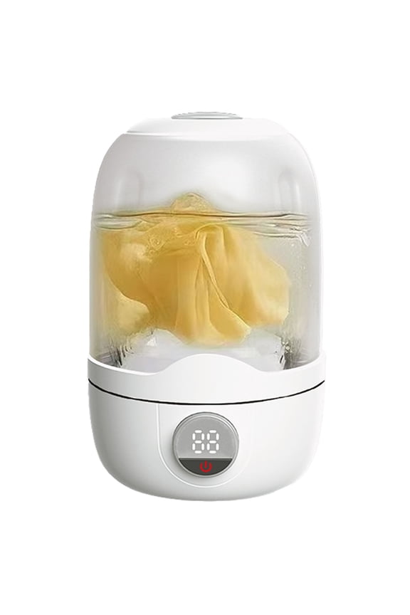 Portable Mini Washing Machine for Underwear, Socks, Towels & Bra - 2000mAh Battery, Quiet Travel Laundry Cup, Ideal for Home, Dorm, and Back-to-School Use (Size/Colour as Pictured)