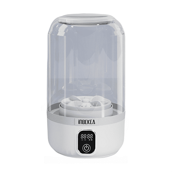 Portable Mini Washing Machine - Wireless 1.5L Travel Washer for Underwear/Socks, IP67 Waterproof, 35 Wash Cycles, USB Fast Charging